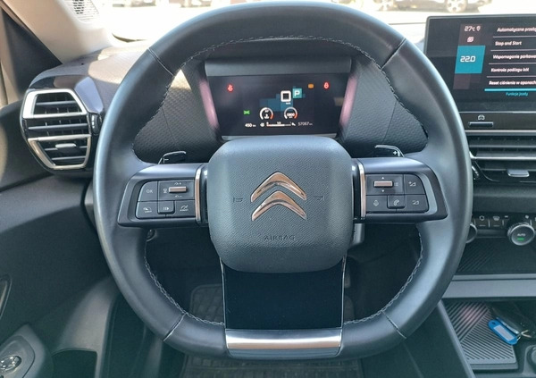 Citroen C4 cena 93900 przebieg: 57000, rok produkcji 2022 z Szczawnica małe 172